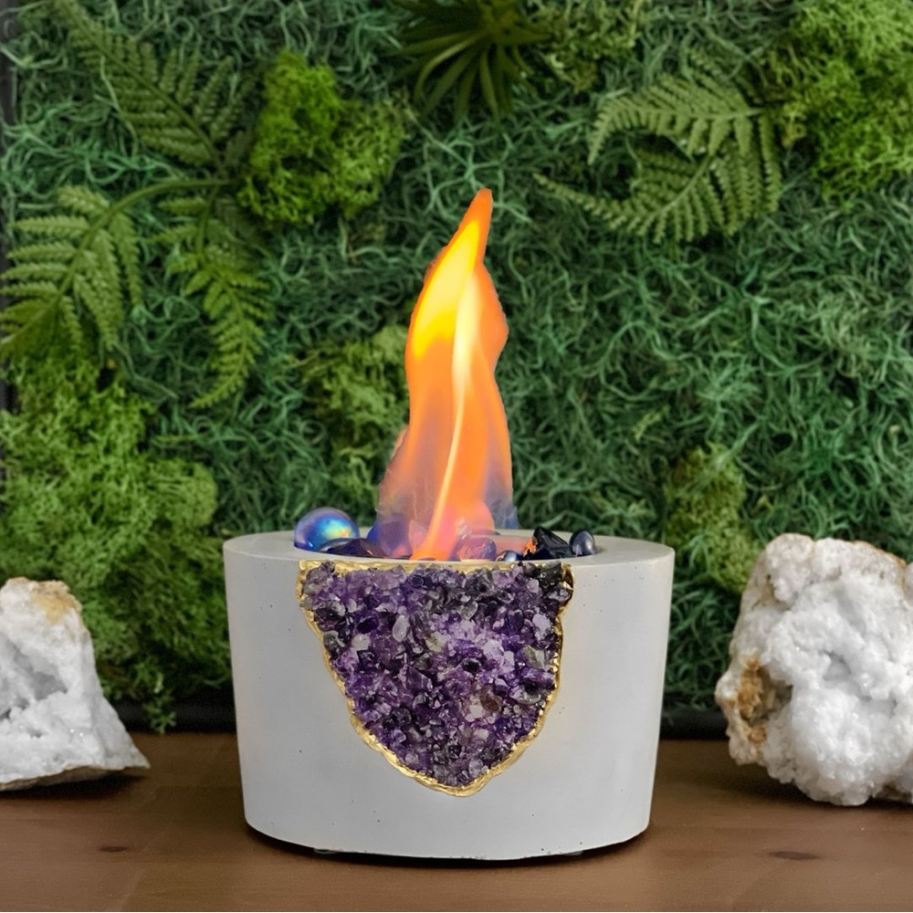 Amethyst Tabletop Fire Pit